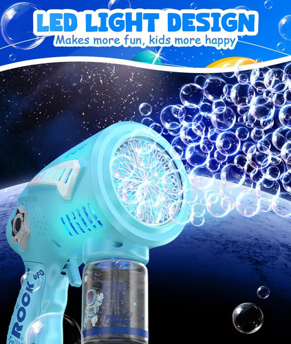 Pistola De Burbujas - Bubble Bubbles Blaster De 72 Agujer...