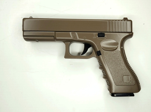 Pistolaairsoft-glock 17, Gris-negra Metalica,resorte,250fps