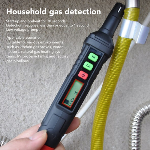 Detector De Fugas Tipo Bolígrafo Con Medidor De Gas, Alarma