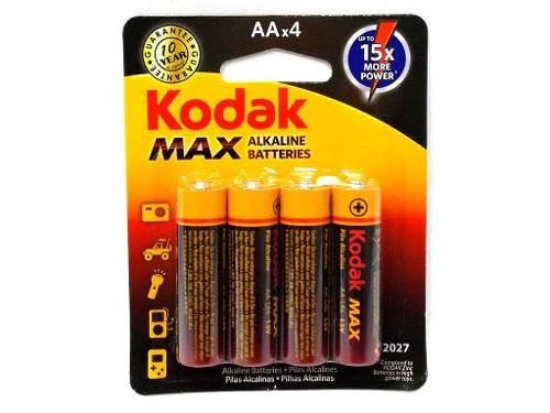 60 Pilhas Alcalinas Aa  Kodak Max Cartela C/4 Un - Original