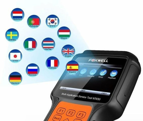 Scanner Automotivo Foxwell Nt650 Em Portugues 100% Original