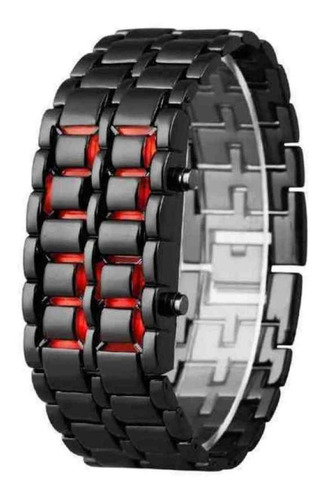 Reloj Led Hombre Digital Lava Samurai Acero Deportivo Unisex