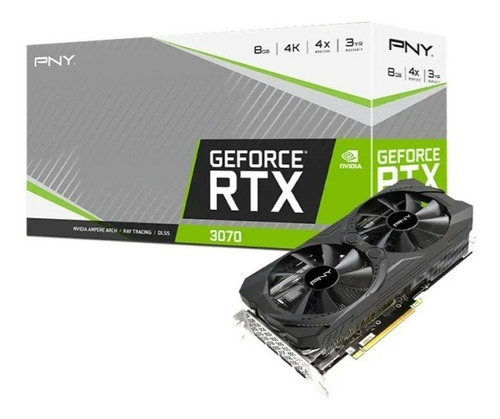 Placa De Video Nvidia Pny Geforce Rtx 3070 8gb Lhr Dual Fan 