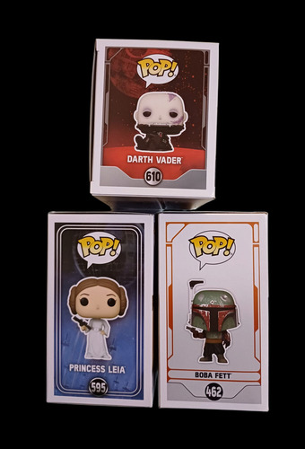 Funko Pop Pkte3 Star Wars 462, 595, 610 (cajas Con Daños)