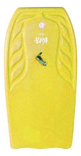 Tabla De Morey Bodyboard Mor Aloha 87x47cm P/ Barrenar Olas Color Amarillo Color Secundario Gris