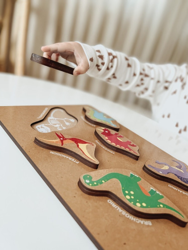 Imagen 6 de 10 de Juego Encastre Madera Volumen Didácticos Infantil Niños