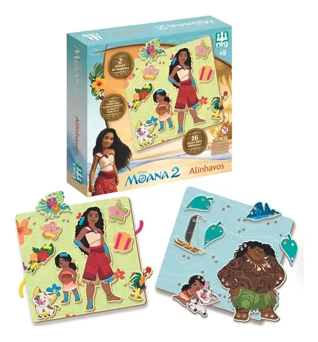 Jogo Educacional Alinhavos Moana Disney Coordenação Motora