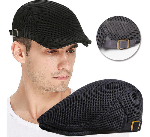 Boina Sombrero Visera Masculino Estilo Clásica Ajustable