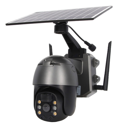 Câmera De Segurança Solar Ptz 355 Graus Panorâmica 1080p Hom