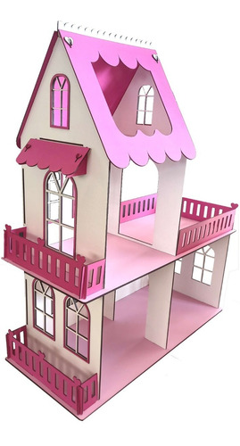 Casita De Muñecas Barbie Xxl Grande Terraza En Colores!!! | Envío gratis