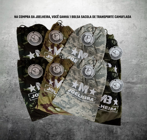 Imagem 4 de 5 de Joelheira Militar Tática E Airsoft Polímero Original + Bolsa