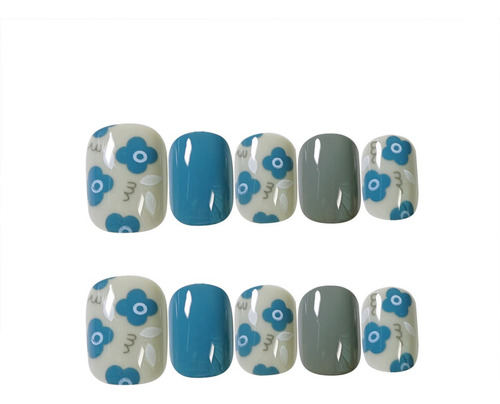 24 Pz Tips Soft Gel Uñas Postizas Diferentes Diseños Modelos