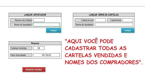 2500 Cartelas De Bingo - Gerar E Imprimir, Muito Simples!