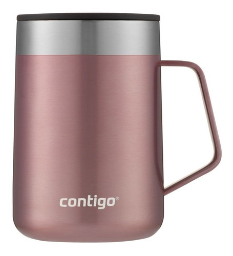 Caneca Térmica 414ml Conservação Quente E Frio Contigo Rose