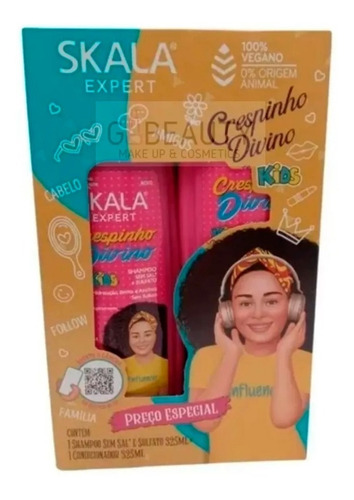 Skala Shampoo + Acondicionador Crespinho Divino Kids Vegano