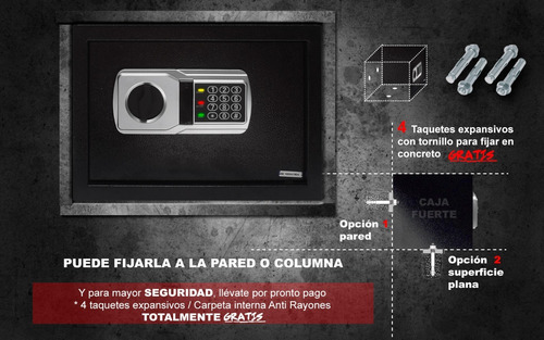 Caja Fuerte Electronica Manual O Digital De Doble Pasador