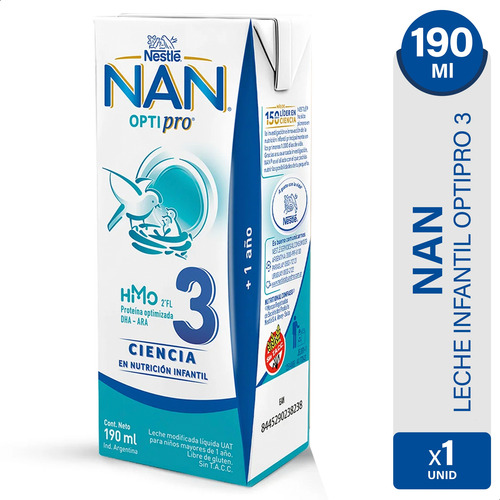 Nan Optipro 3 Leche Infantil Listo Para Tomar Nestle S/tacc