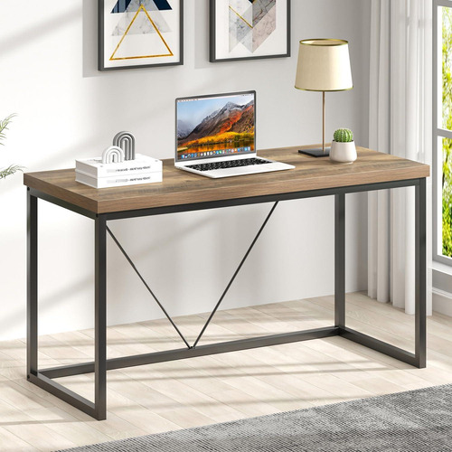 Escritorio Moderno De Oficina Madera Y Metal Estilo Industri