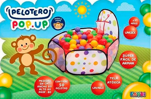 Imagen 6 de 10 de Pelotero Bebe Niño Niña Infantil 50 Pelotas Y Aro De Basquet