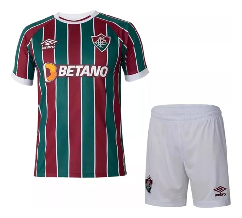 Conjunto Infantil Fluminense Oficial 23/24 Pronta Entrega