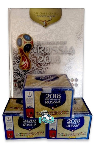 3 Cajas 100 Sobres Rusia 2018 + Album Pasta Dura Platino