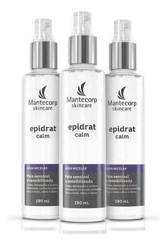 3 Água Micelar Epidrat Calm 190ml