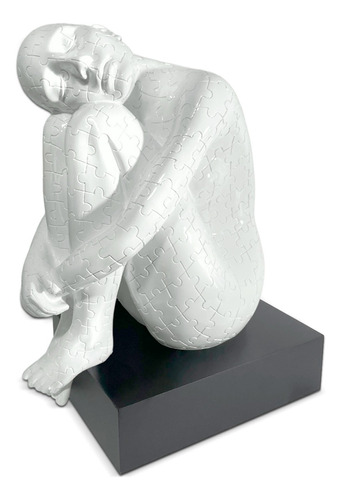 Adorno Deco Pensador Estatua Escultura Figura Arte Elegante