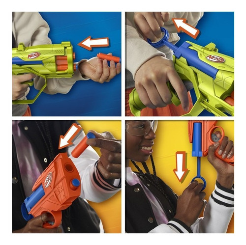 Lanzador Nerf N Series Triple Action Pack Con 12 Dardos