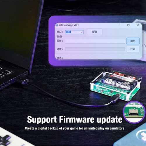 S Adaptador Usb Gbxcart/burner Sin Pantalla Gb Flash Cart