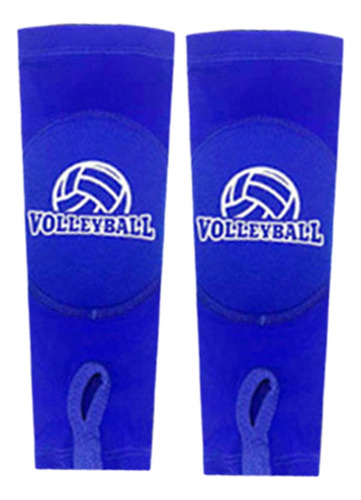 2 Uds Guantes De Manga De Brazo De Voleibol, Soporte De Azul