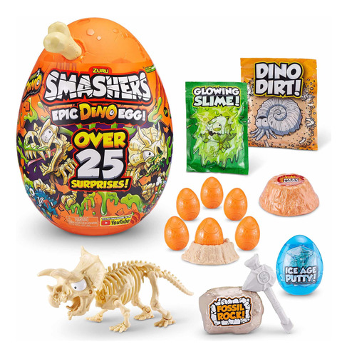 Huevos Dinosaurio Smashers Mega Con Más De 25 Sorpresas!!