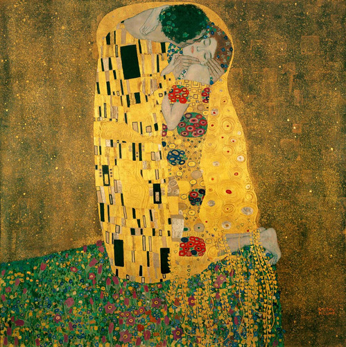 Lienzo Tela Canvas Arte El Beso Gustav Klimt 1908 90 X 90