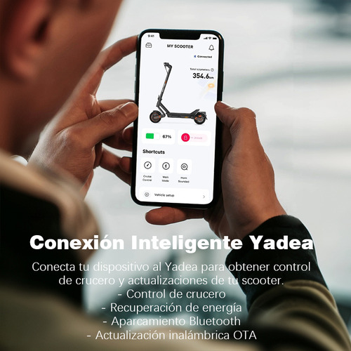 Scooter Yadea X1 Eliteprime Plegable - 65km/1500w/ipx5/led