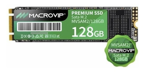 Disco Ssd Sólido Interno Macrovip 128gb M.2 Sata Mvsam2128gb Cor Preto