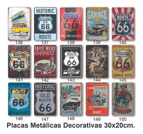 Imagen 6 de 10 de Placa Decorativa Metálica Matricula Carro 30x15 Cm. Marvel