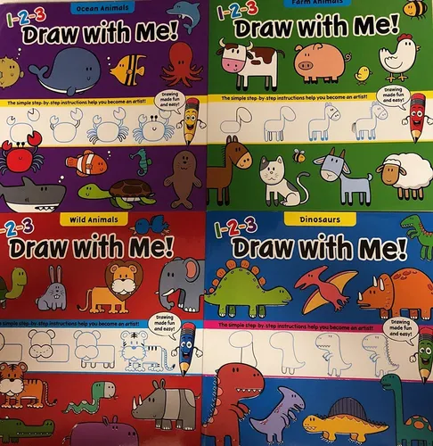 comprar 1 2 3 Draw W Me Dinosaurios Animales Animales Salvajes ...