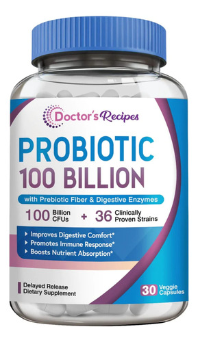 Probioticos Naturales En Capsulas + Prebioticos & Enzimas
