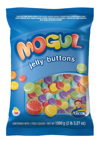 Gomitas Jelly Buttons Mogul X 1kg