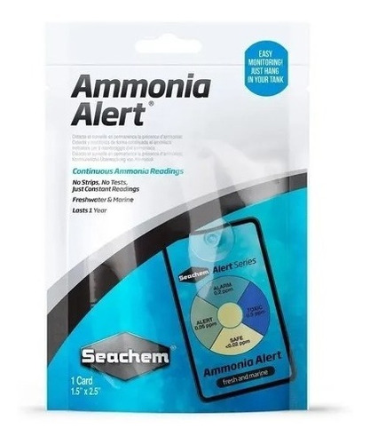 Test Continuo Amoniaco Amonia Alert Seachem