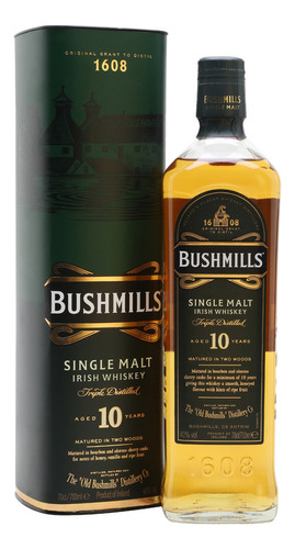 Whisky Bushmills 10 Años Con Estuche