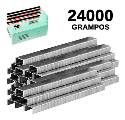 Kit 4 Cx Grampo Para Grampeador Pneumático 80/06mm Rocama
