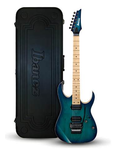 Guitarra Ibanez Prestige Rg652ahm Nebula Green Burst C/ Case
