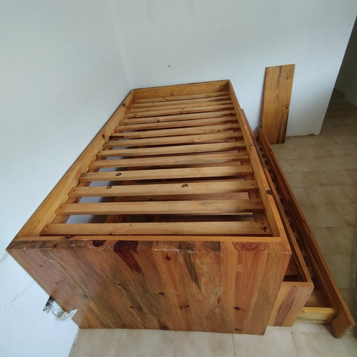 Cama Madera Pino Trilitera