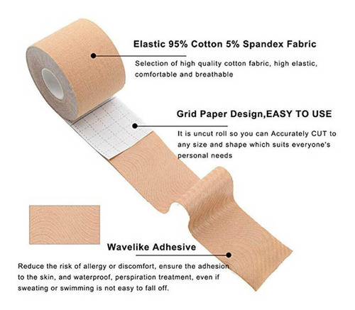 Imagen 4 de 5 de Body Tape Cinta Multiusos Levanta Senos Cinta Busto