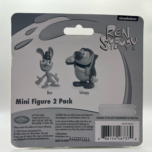 Mini Figure 2 Pack Ren & Stimpy Nickelodeon (Reacondicionado)