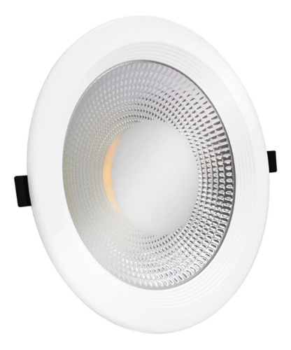 Spot Luminária Led Embutir 40w Cob Redondo Branco