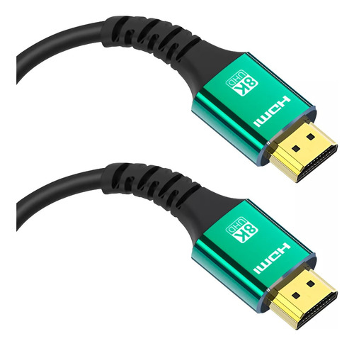 Cabo Hdmi 8k 60hz Ultra Hd 2.1v Gold Blindado Hdr 15metros