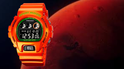 Reloj Tressa Deportivo Multi Funcion Tre0003 Chiarezza - Naranja Naranja Negro