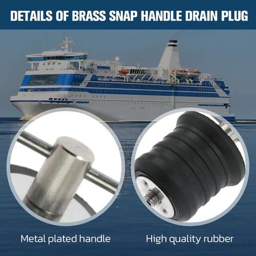 2 Tapones A Presión Para Barco, Con Mango En T, Tapones De G