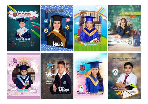 Pack Psd Editable Diseño Anuarios Escolares Photoshop